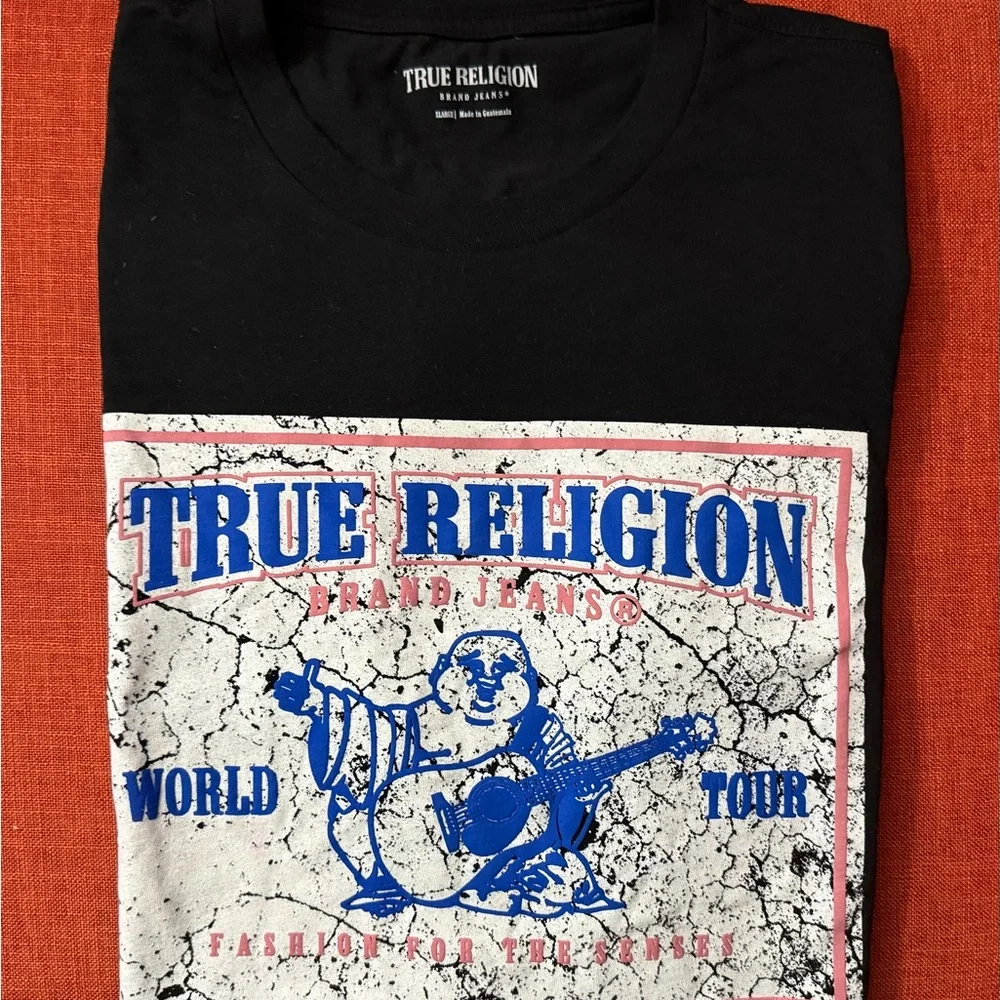 True Religion Black Graphic Tee